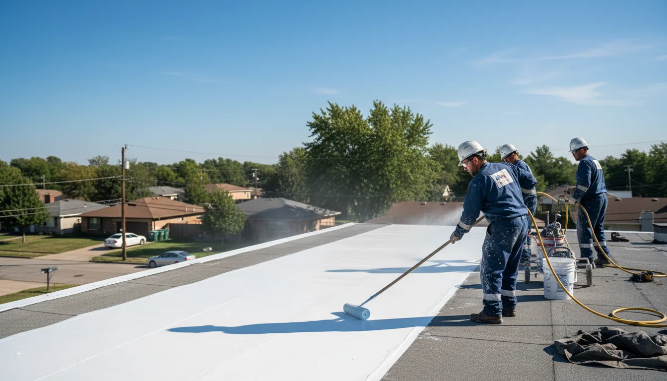 Commercial roof coating in Scottsville, NY near me